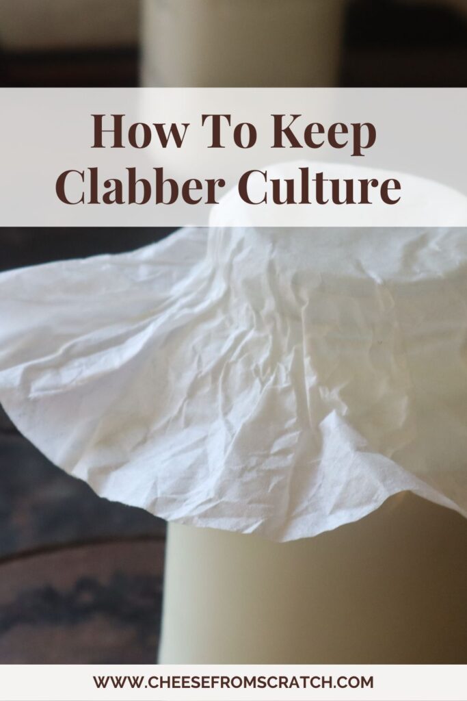 How to keep a clabber culture infographic